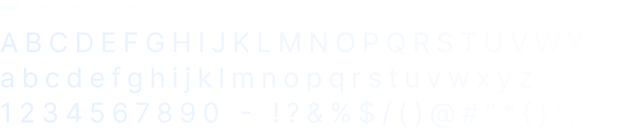 James Typografie-Übersicht