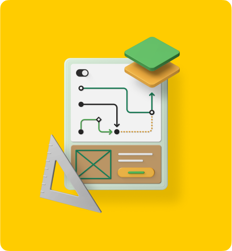 3D-Illustration: Versandkarton mit Klebeband und Produktetikett