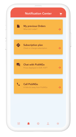 PickNGo App: Bestellbestätigung