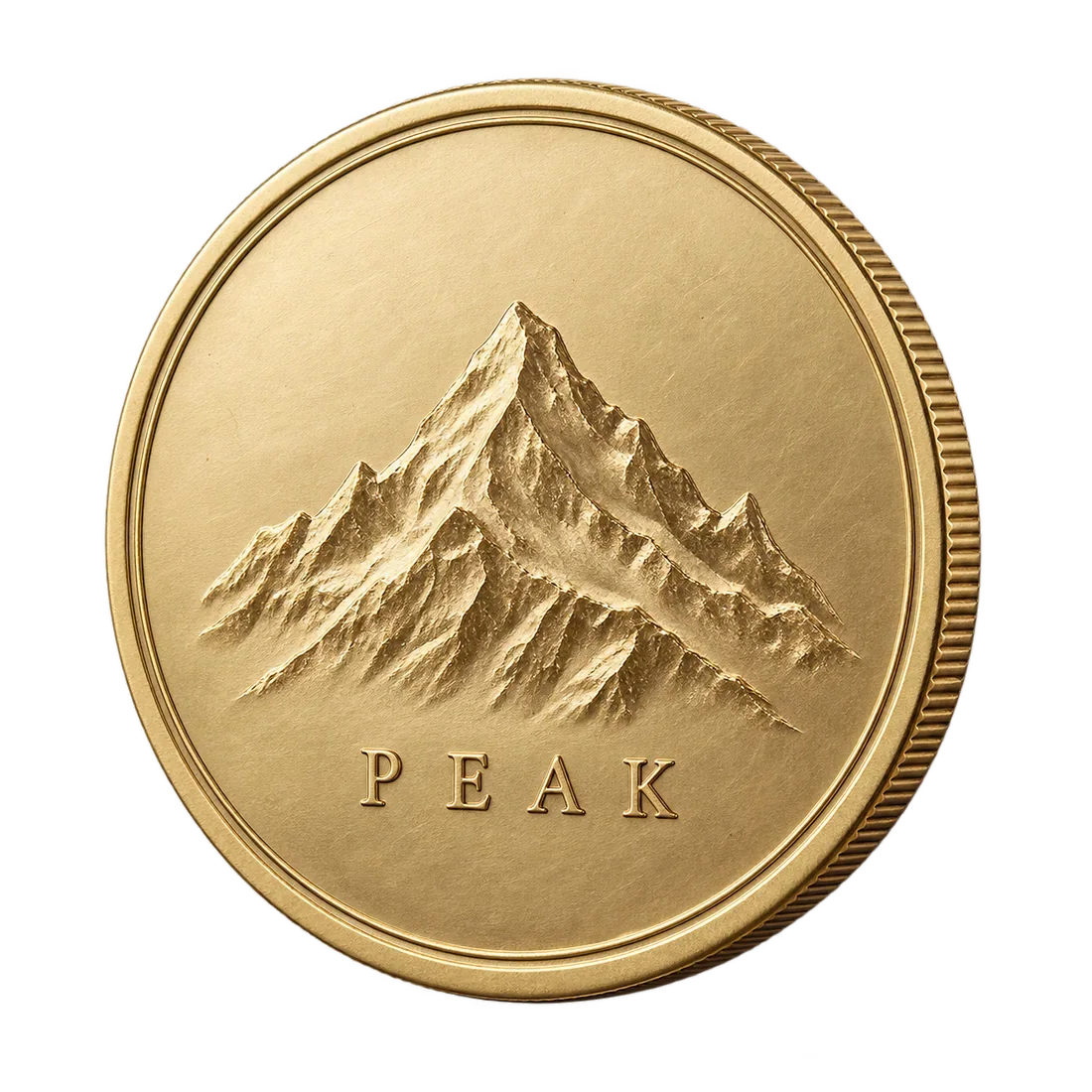 Goldene Peak-Atlas-Münze als Sinnbild für bereits verdientes Geld